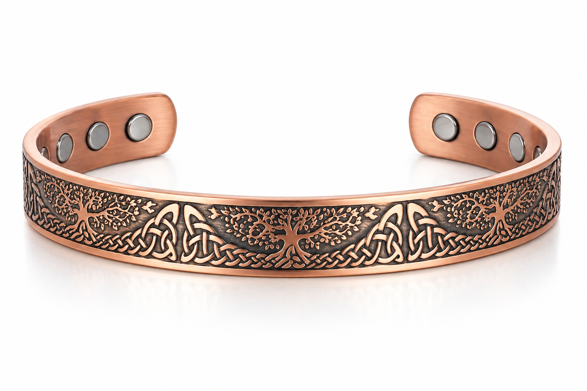 Willis Judd Pure Copper Tree of Life Ladies Bangle Bracelet